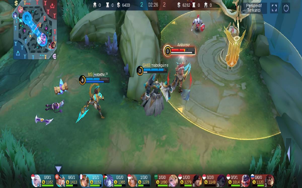 Edith roamer membantu EXP laner 