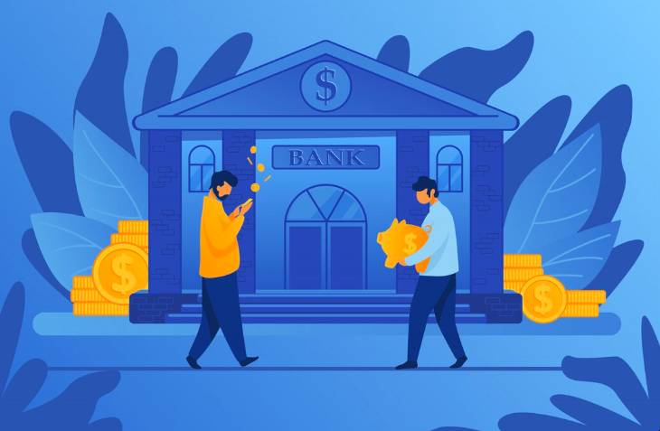Ilustrasi bank (freepik.com)