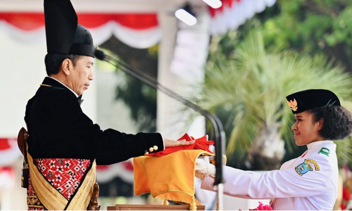 Presiden Joko Widodo pimpin upacara Peringatan Detik-Detik Proklamasi HUT Ke-78 RI 