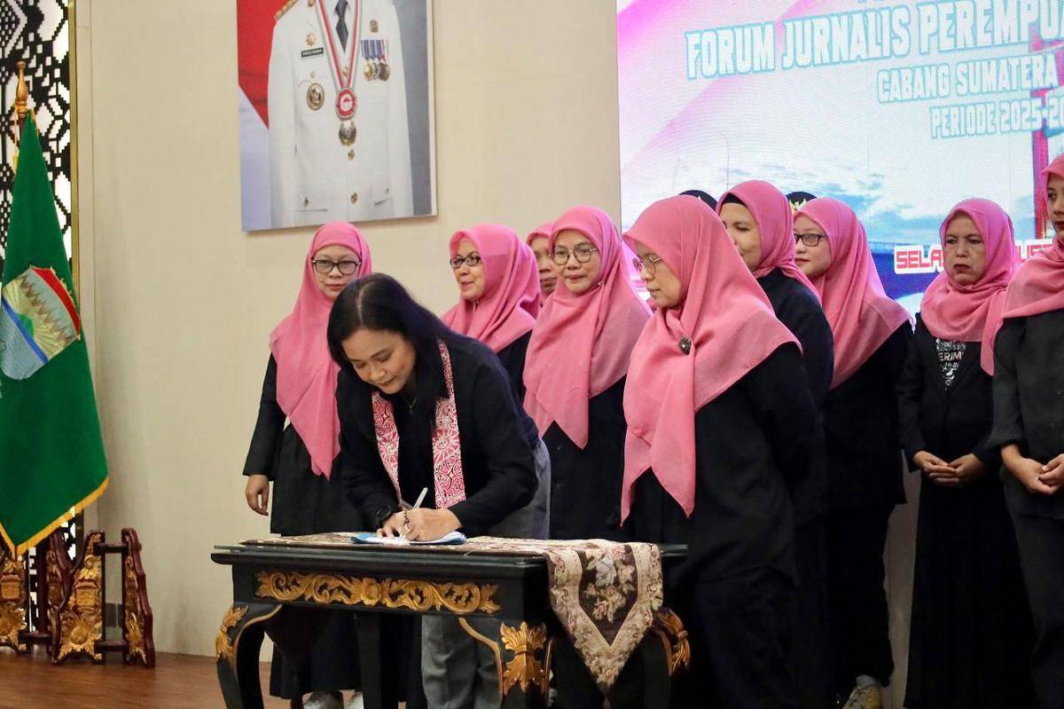 Pelantikan Forum Jurnalis Perempuan Indonesia (FJPI) Sumsel (Dok: FJPI Sumsel)