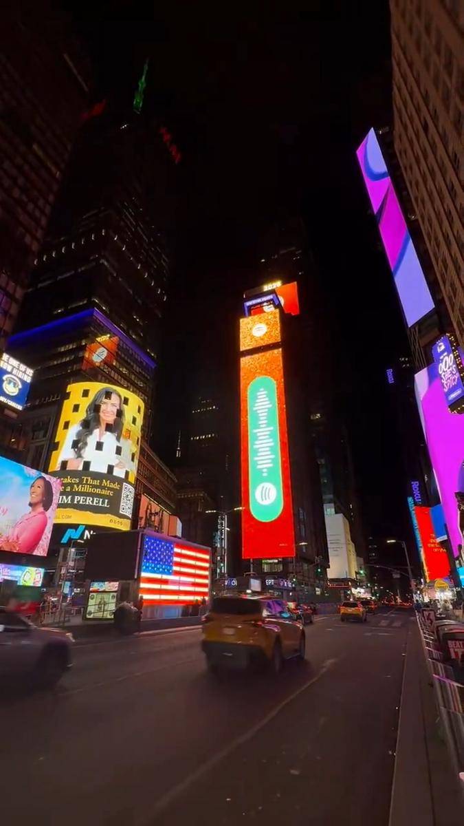 billboard di Spotify di New York City