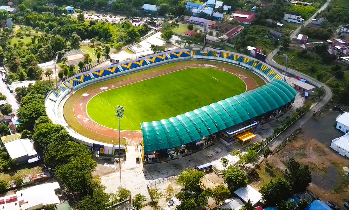Potret Stadion Demang Lehman Martapura dari atas. (YouTube/Septian Candra)