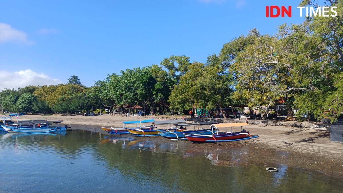 Potret pantai di Teluk Gilimanuk, Melaya, Jembrana, Bali Barat 