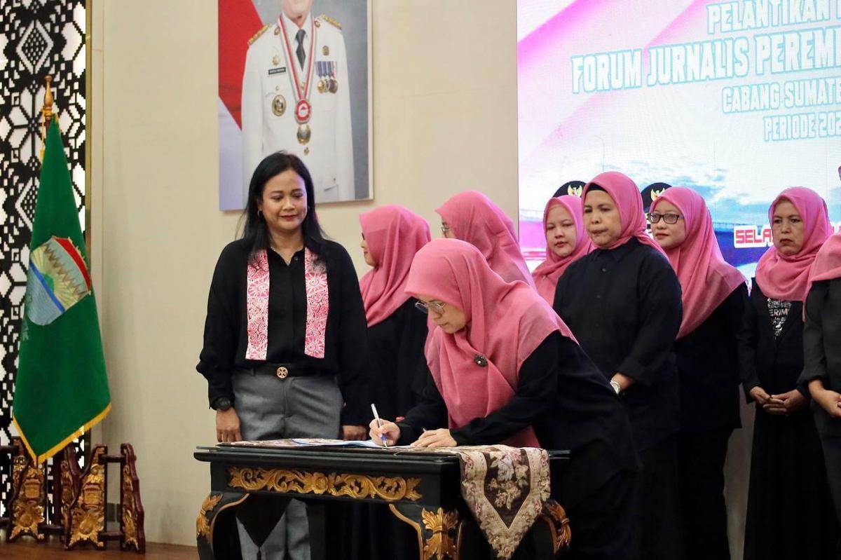Pelantikan Forum Jurnalis Perempuan Indonesia (FJPI) Sumsel (Dok: FJPI Sumsel)