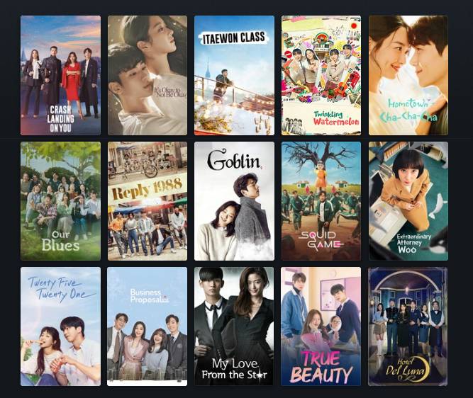 beberapa poster drama Korea (letterboxd.com/itsucup)