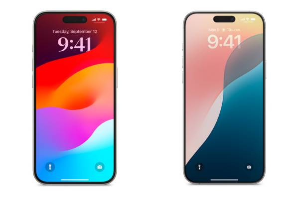 screen protector iPhone 15 Pro (kiri) dan iPhone 16 Pro Max
