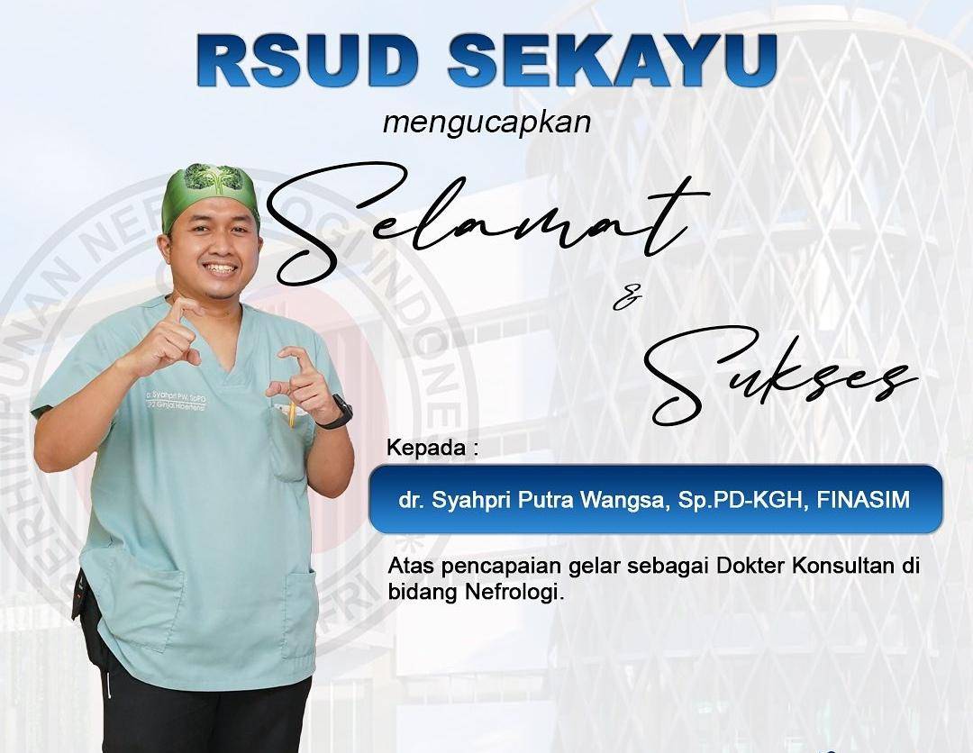 Sosok dokter Syahpri. (Dok. Instagram RSUD Sekayu)