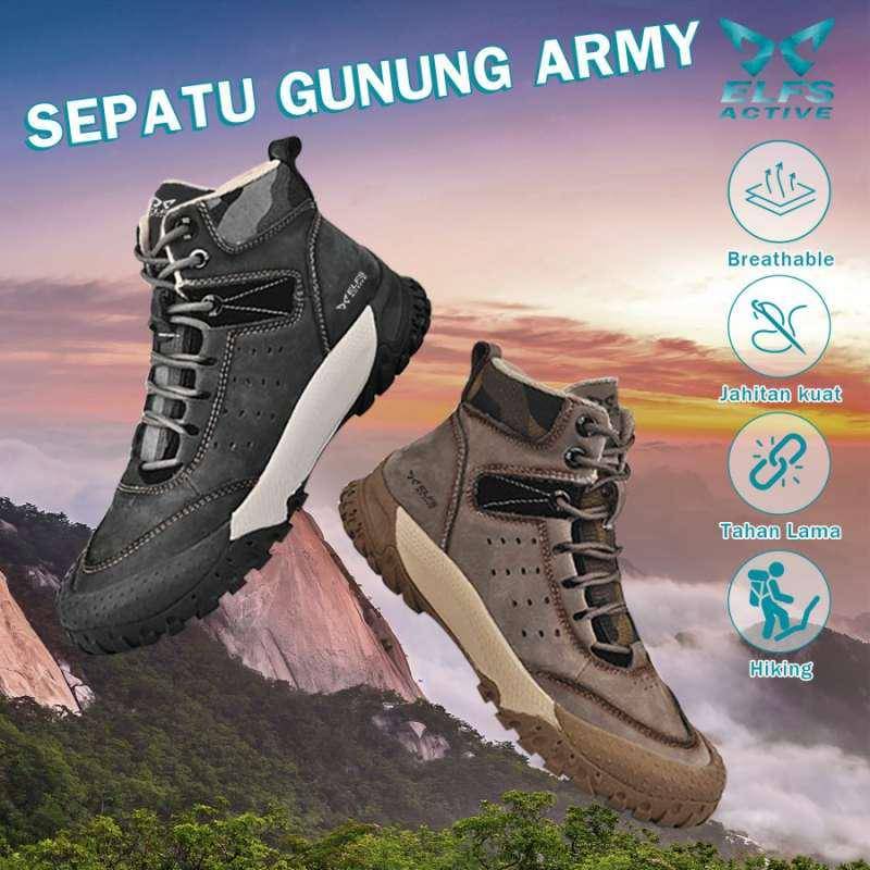 Elfs Active ATLAS Hiking Shoes Abu-Abu Tua (blibli.com/Elfs Active) 
