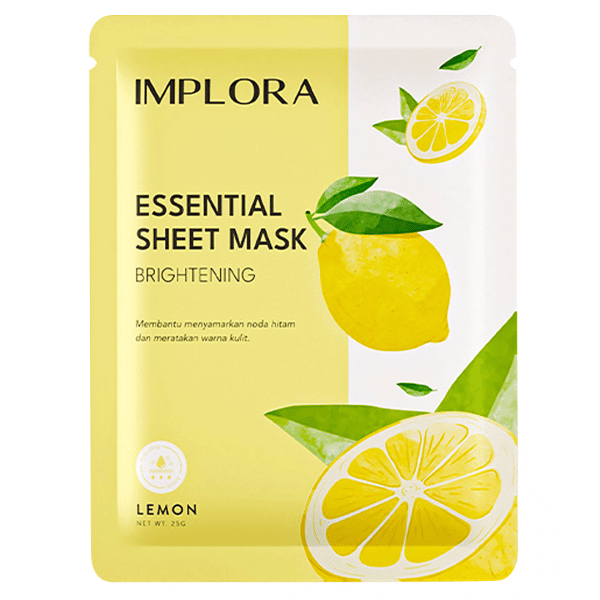 Implora Essential Sheet Mask Lemon (nihonmart.id)