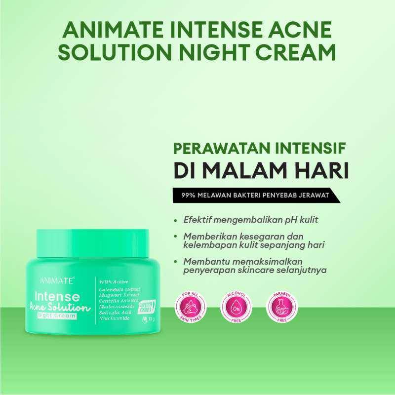 Animate Intense Acne Solution Night Cream (blibli.com/Animate)