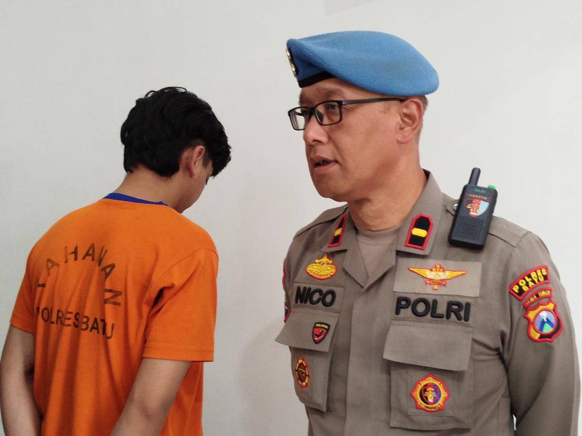 Anggota Brimob gadungan yang tipu warga Kota Malang. (IDN Times/Rizal Adhi Pratama)