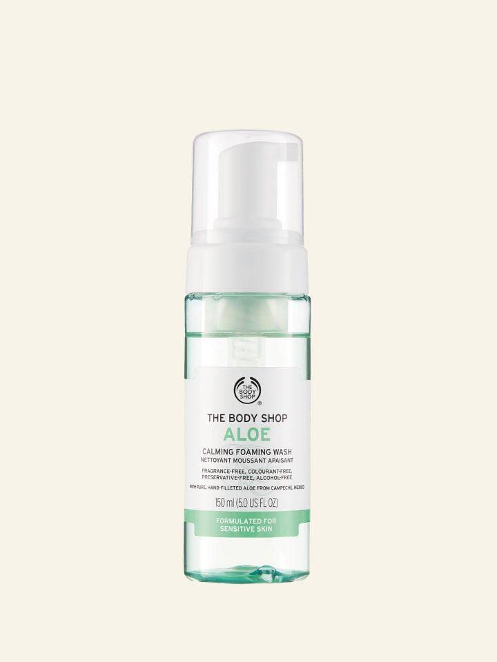 The Body Shop Aloe Calming Foaming Wash (thebodyshop.co.id)
