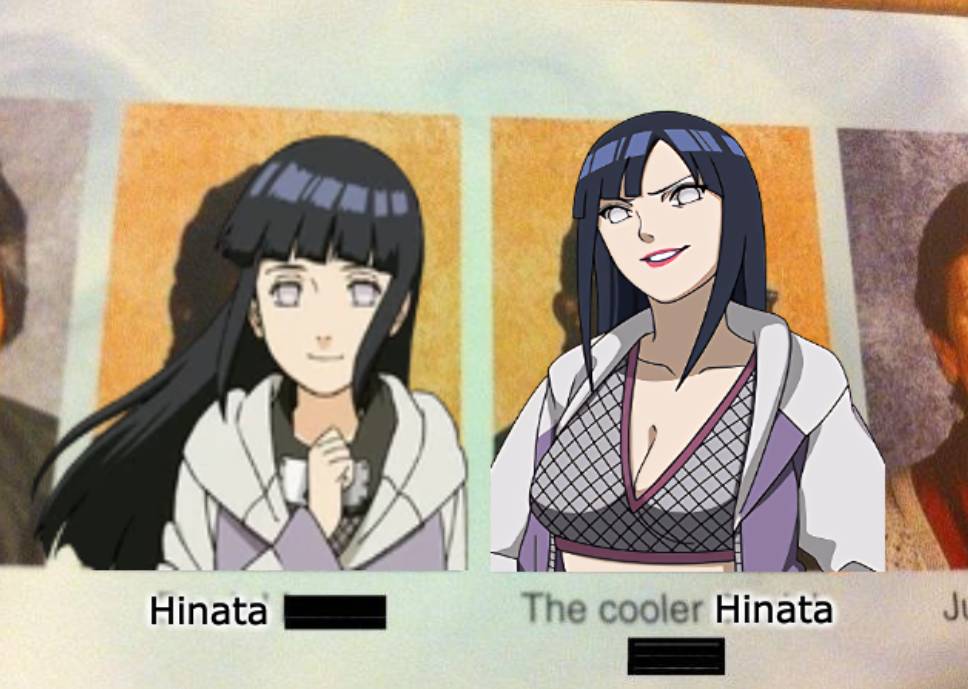 meme Hinata beragam versi