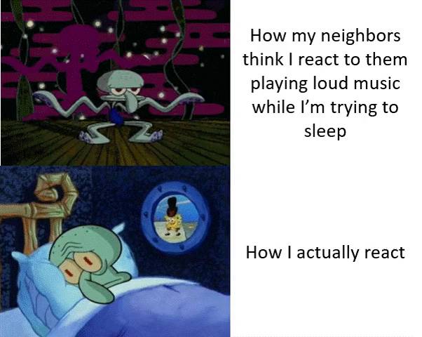 meme SpongeBob tentang tetangga