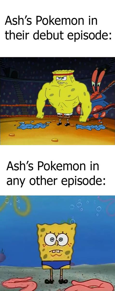 meme SpongeBob dan Pokémon 