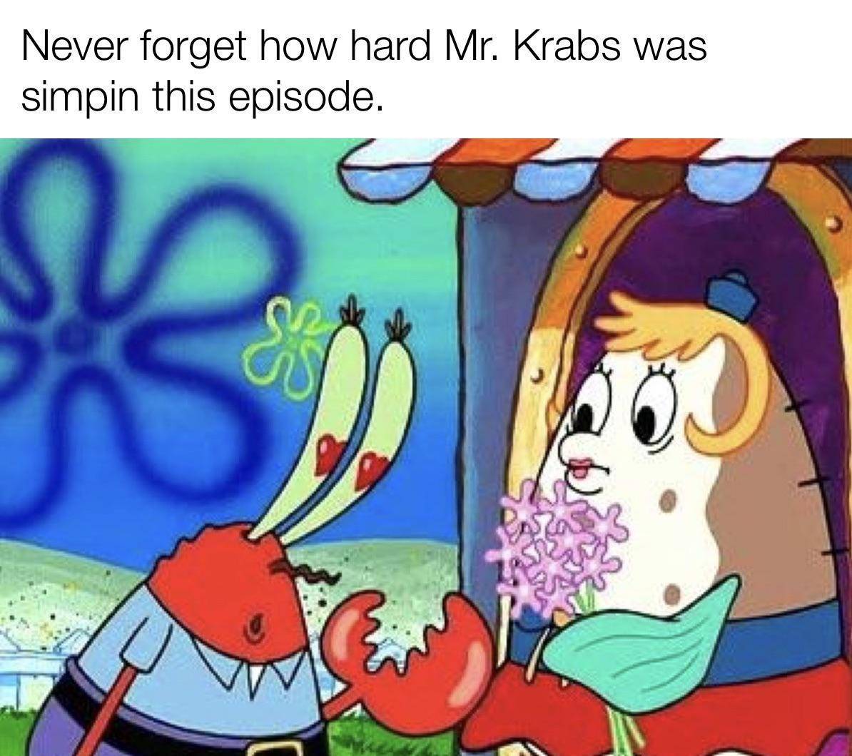 meme SpongeBob tentang kencan pertama