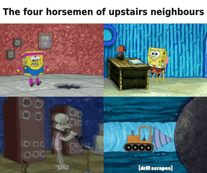 meme SpongeBob tentang tetangga