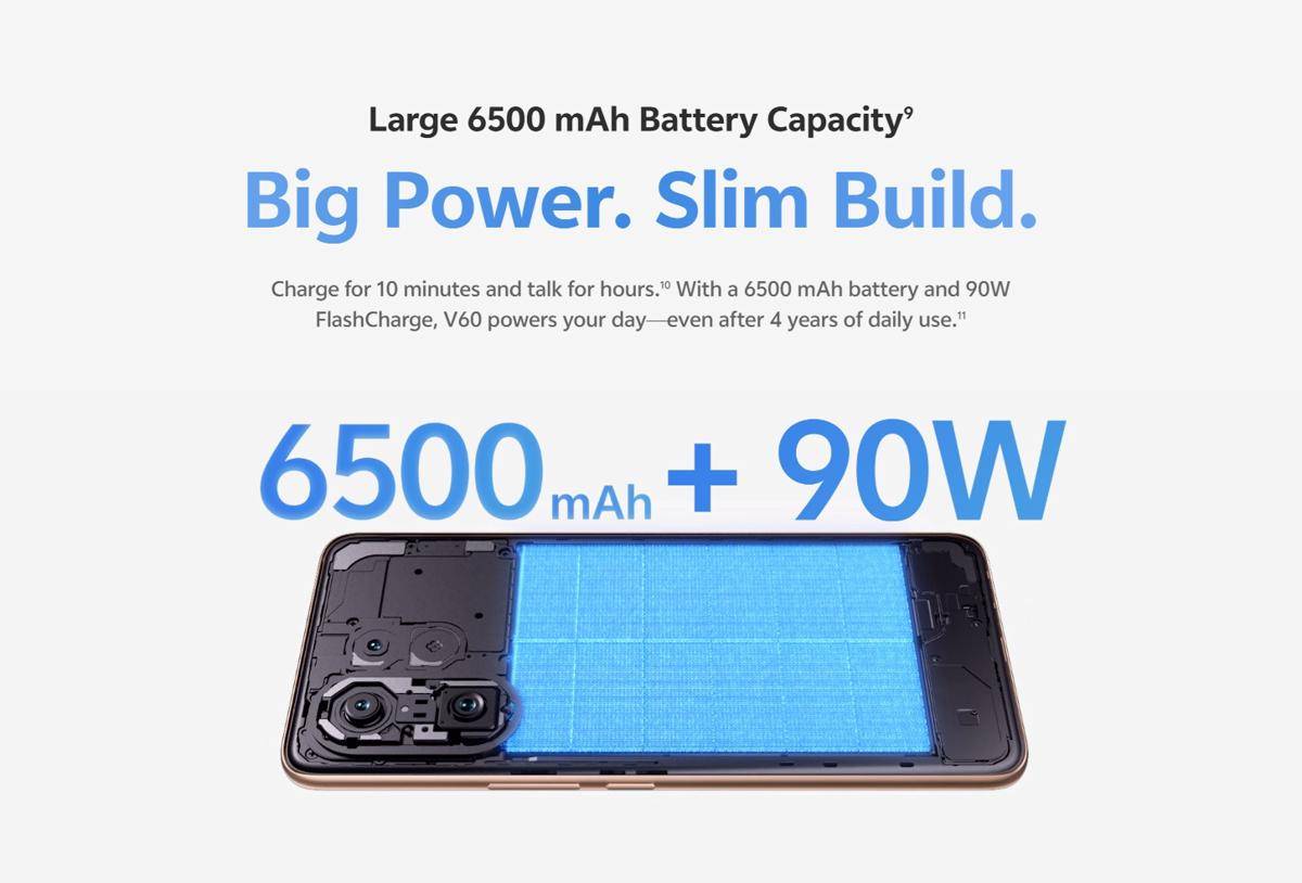 potret baterai vivo V60 5G 