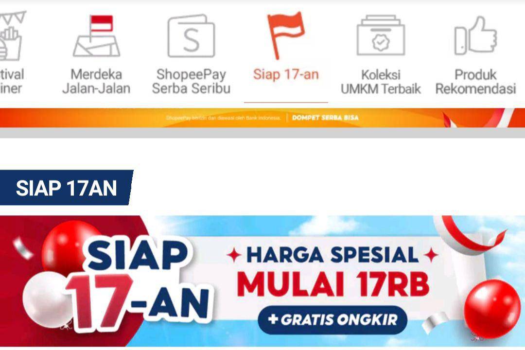 banner Festival Pilih Lokal 17.8 di Shopee 