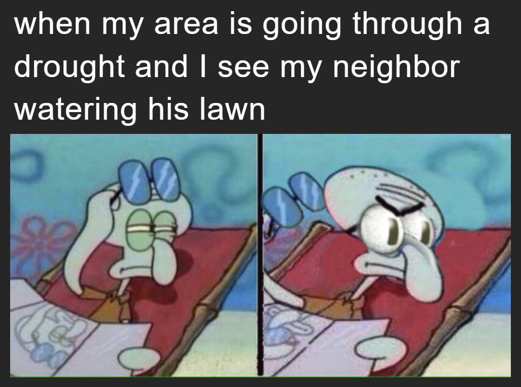 meme SpongeBob tentang tetangga