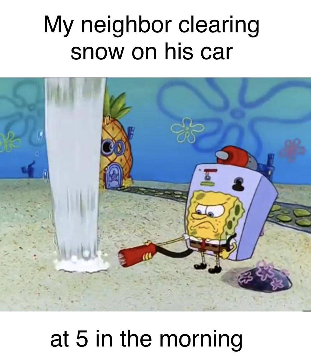 meme SpongeBob tentang tetangga