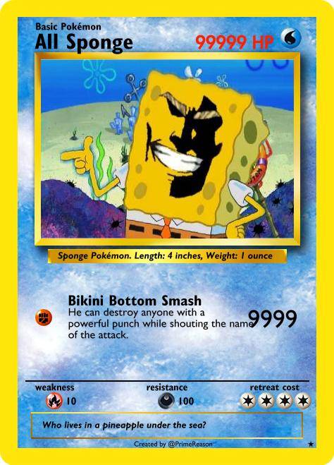 meme SpongeBob dan Pokémon 