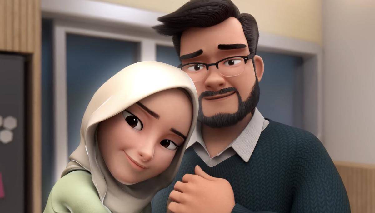 Ghazali dan Aliya (dok. Wau Animation/Ejen Ali)