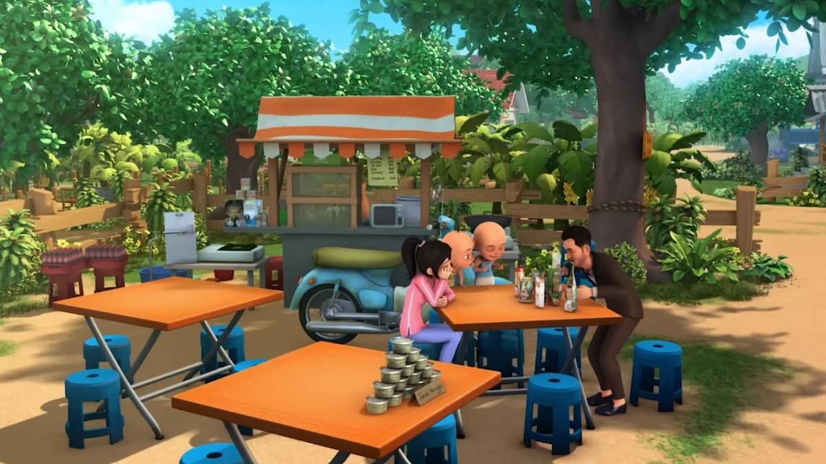 cuplikan Upin dan Ipin episode Usahawan Muda