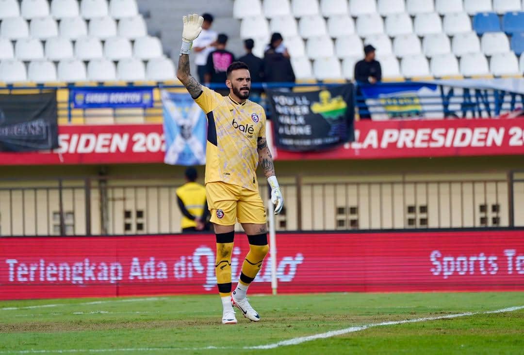 Lucas Frigeri saat pertandingan bersama Arema (instagram.com/lucasfrigeri01)