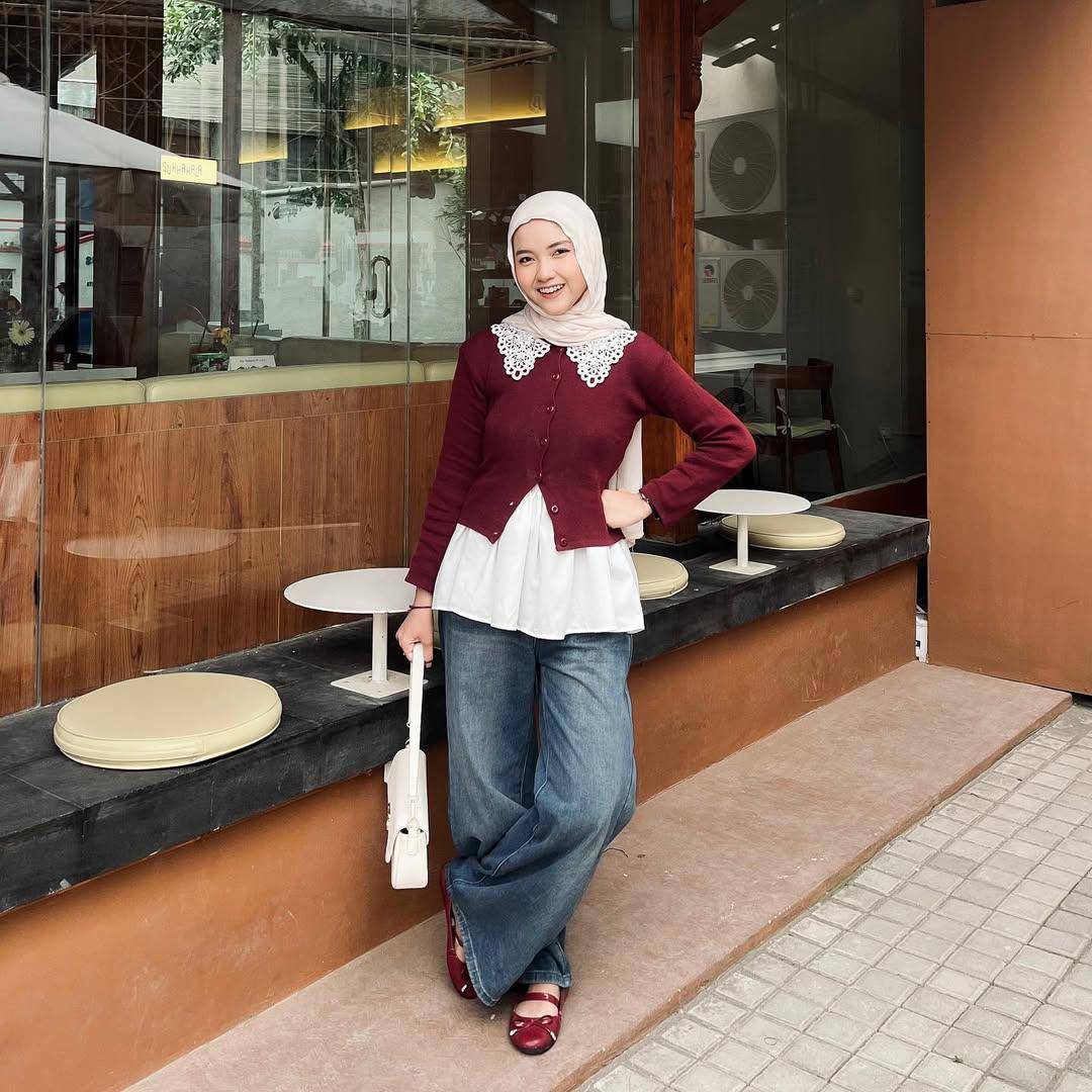 potret outfit ala Linan Dikas