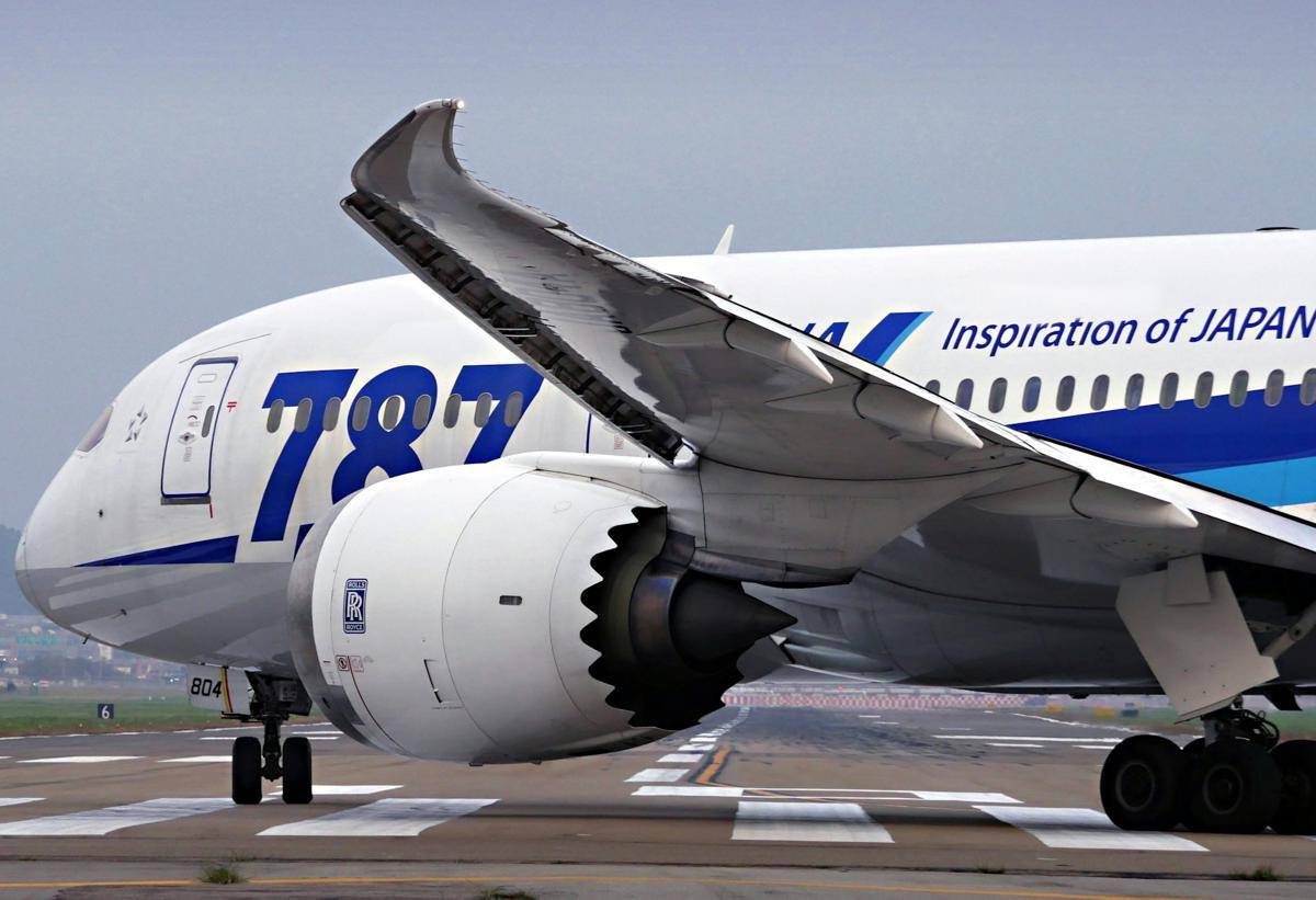 Pesawat Boeing 787 Dreamliner milik maskapai ANA. (unsplash.com/damabima)