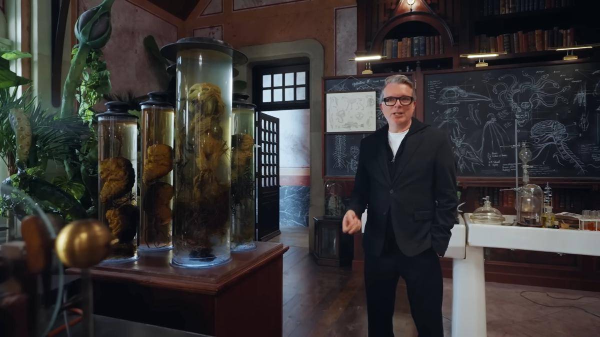 set Nevermore Academy di Wednesday Season 2
