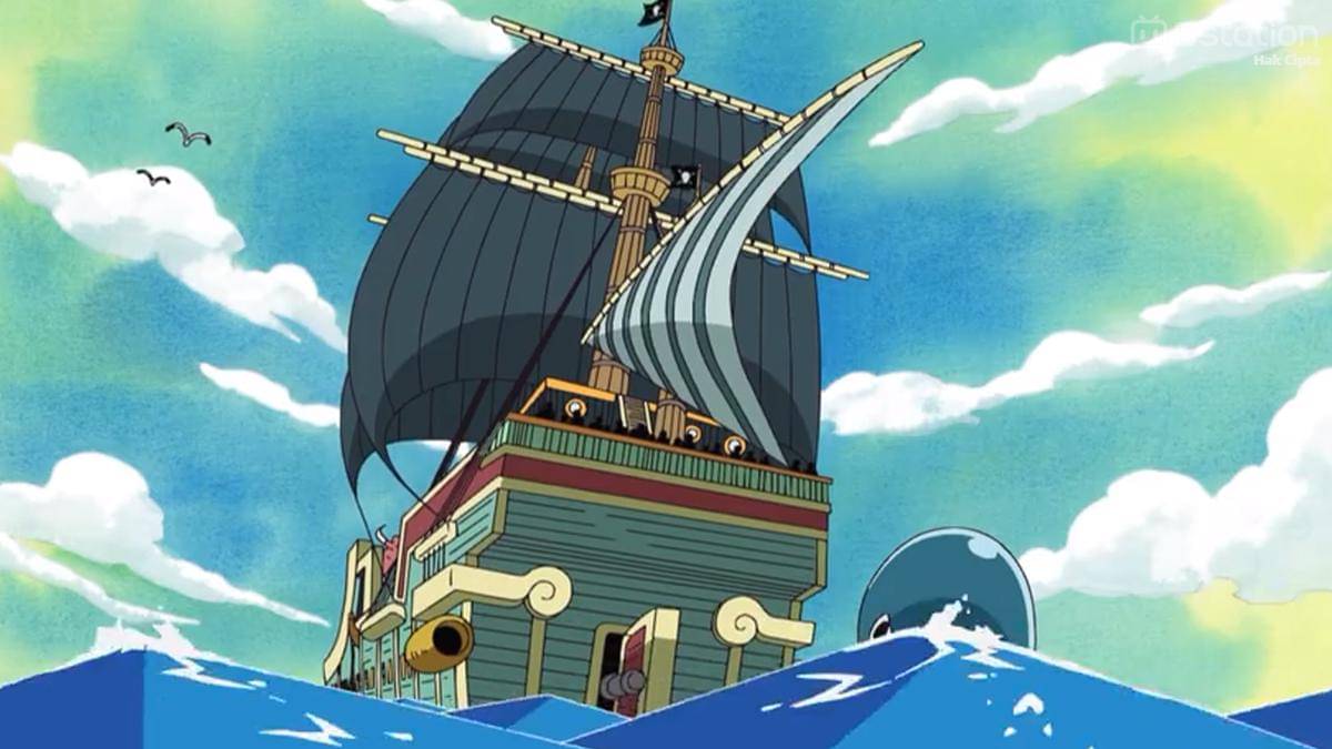 Laboon saat pertama kali berjumpa dengan kelompok Rumbar - One Piece