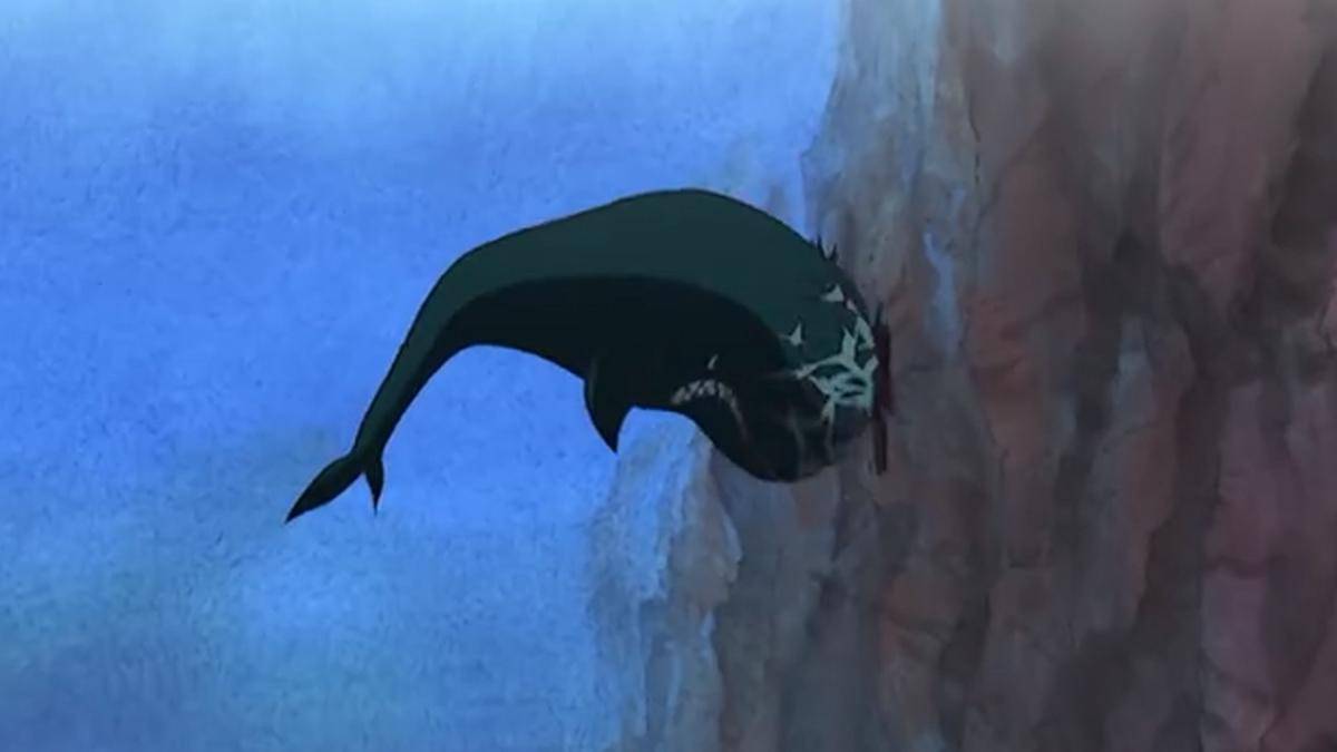 Laboon menubrukkan diri ke Red Line - One Piece