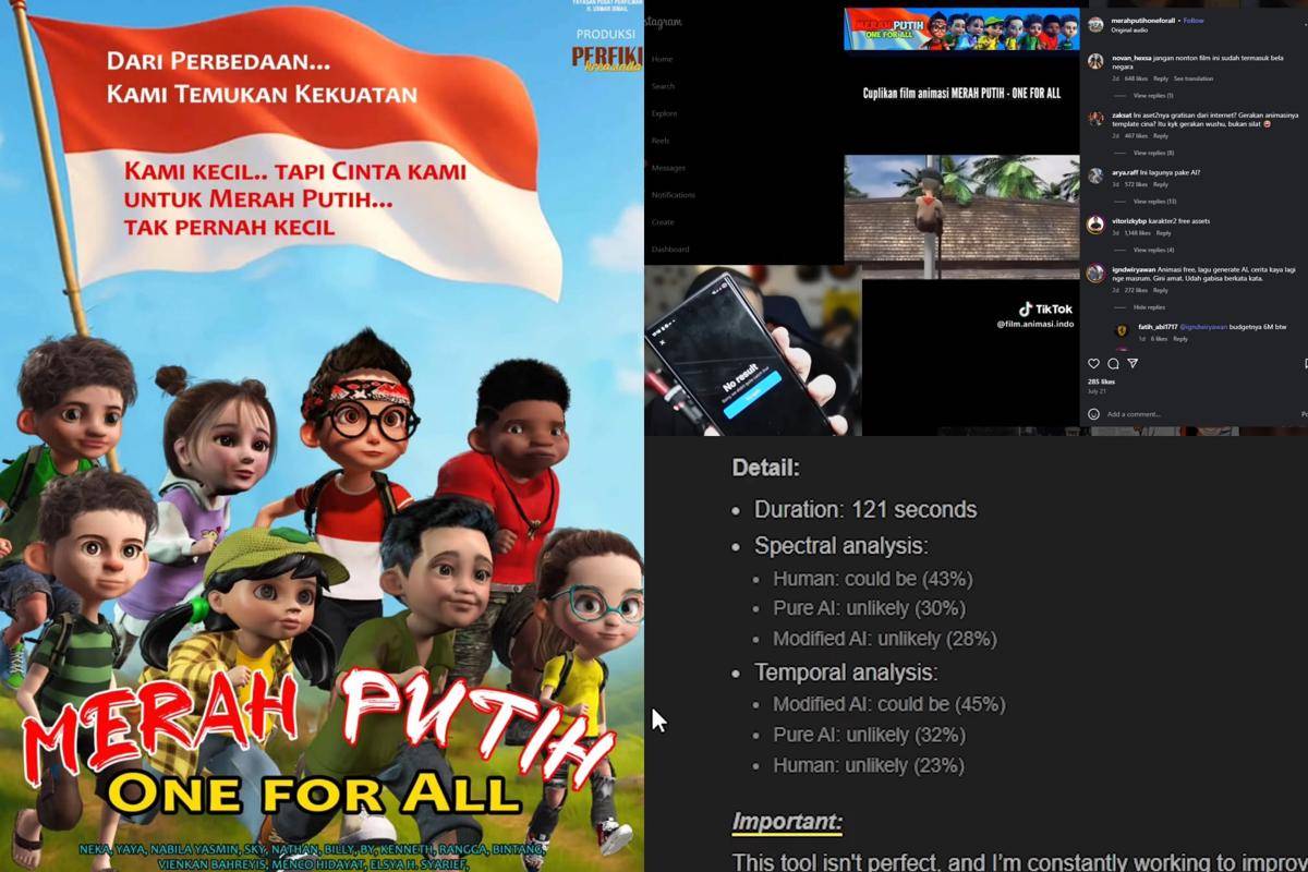 OST film animasi Merah Putih One for All terindikasi buatan AI