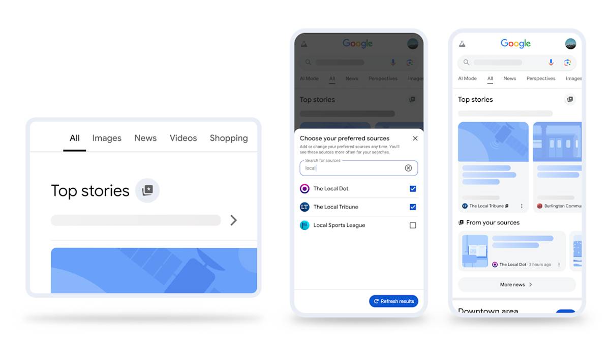 fitur preferensi baru di Google Search (dok. The Keynote Google)