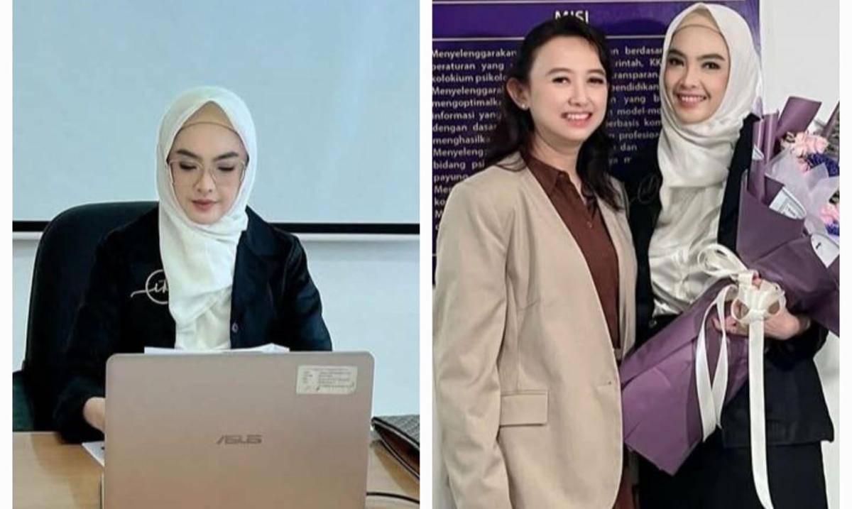 potret Ingrid Kansil lulus sidang tesis jadi magister psikologi