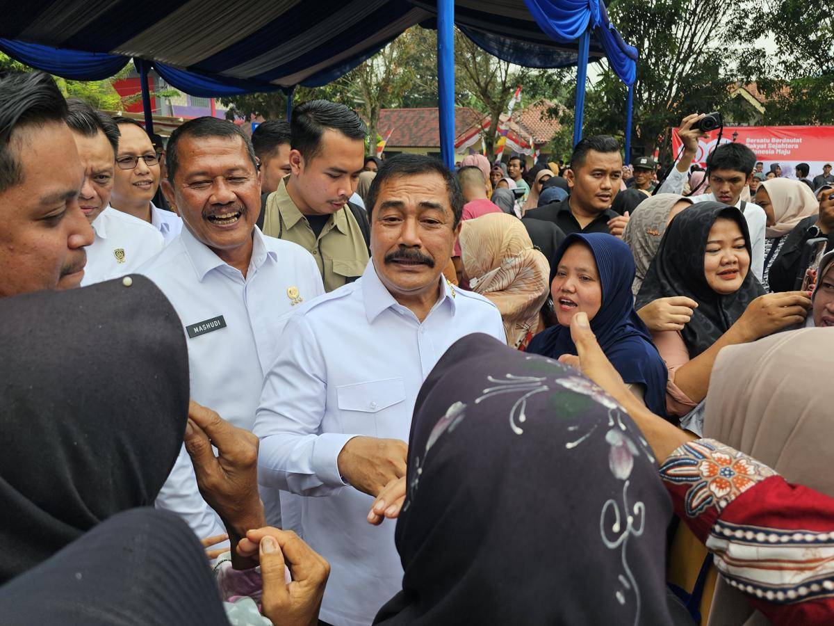 Menteri Imipas, Agus Andrianto mengunjungi masyarakat sekitar Rutan Jambe Tangerang