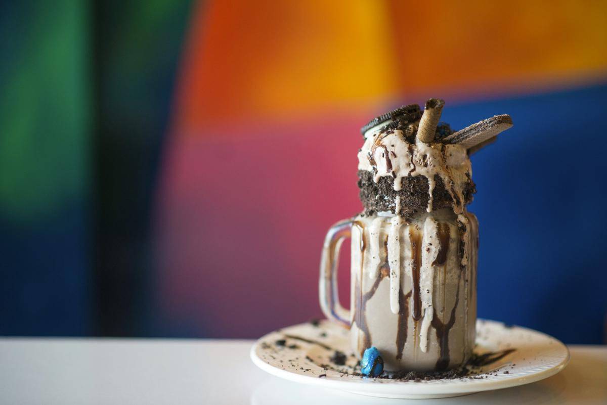 ilustrasi milkshake oreo