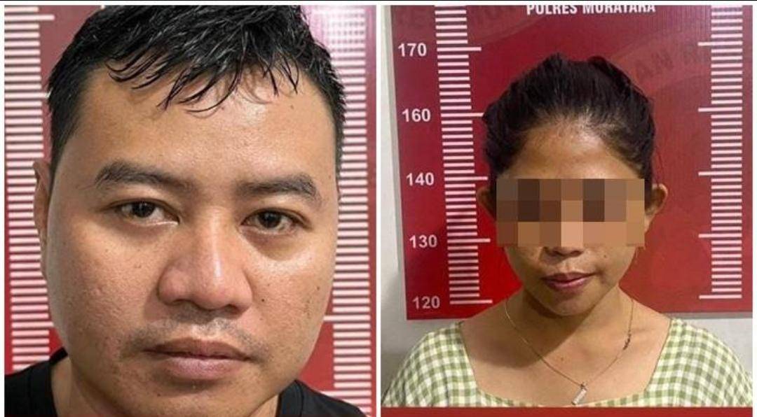 Brigpol RK dan istri sirinya ditangkap saat menjual narkoba. (Dok. Polres Muratara)