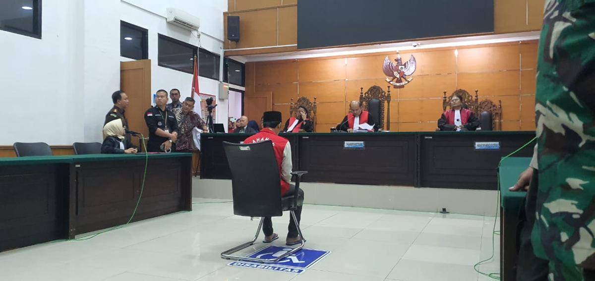 Terdakwa Mulyana kasus mutilasi pacar (Dok. Khaerul Anwar)