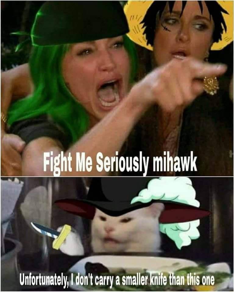 meme One Piece tentang pedang