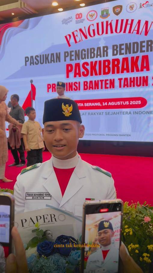 Pengukuhan Anak Denny Cagur Jadi Paskibraka (Instagram.com/shantydenny)