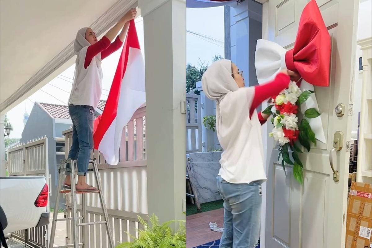 Natalie Sarah hias rumah jelang 17 Agustus (instagram.com/natalie_sarahs)