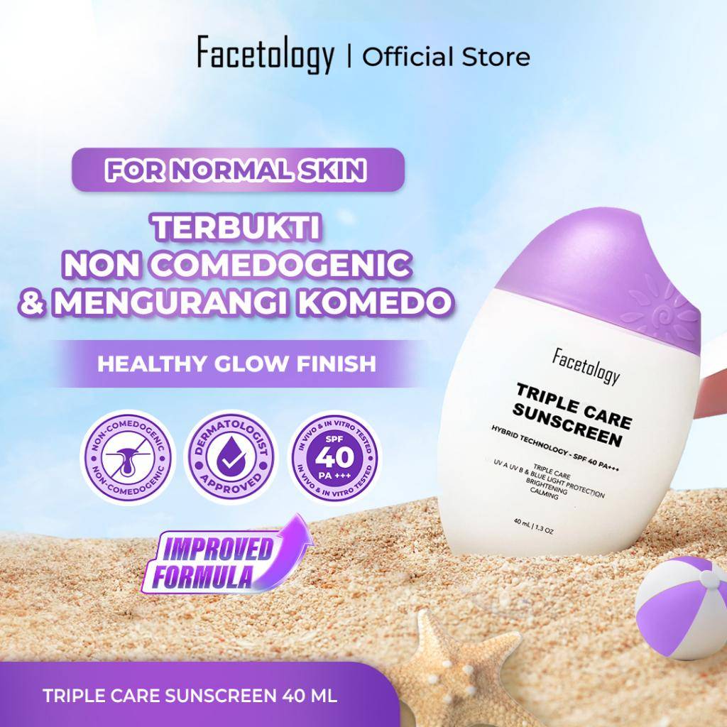 Facetology Triple Care Sunscreen (shopee.co.id/Facetology Official Shop)