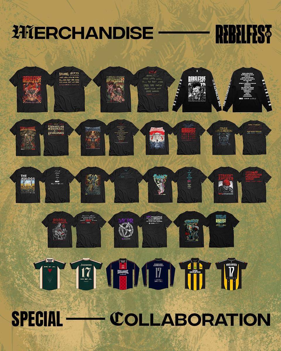Official merchandise Rebelfest. (Dok. Istimewa)