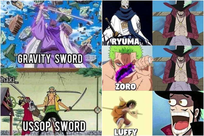 meme One Piece tentang pedang