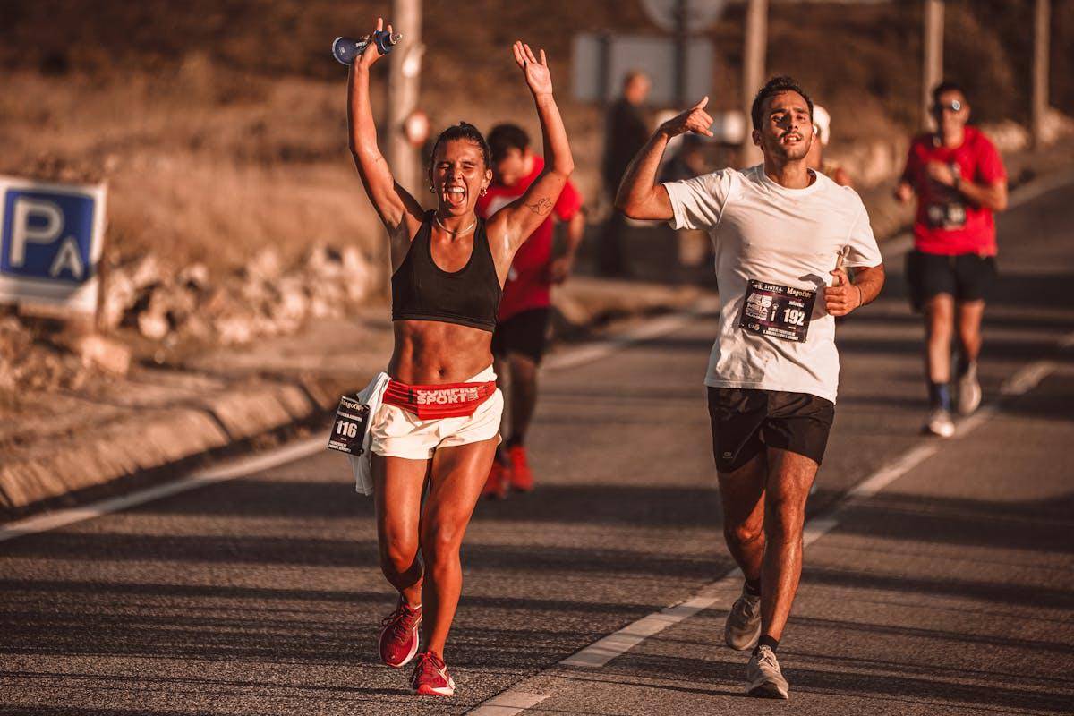ilustrasi negative split dalam maraton 