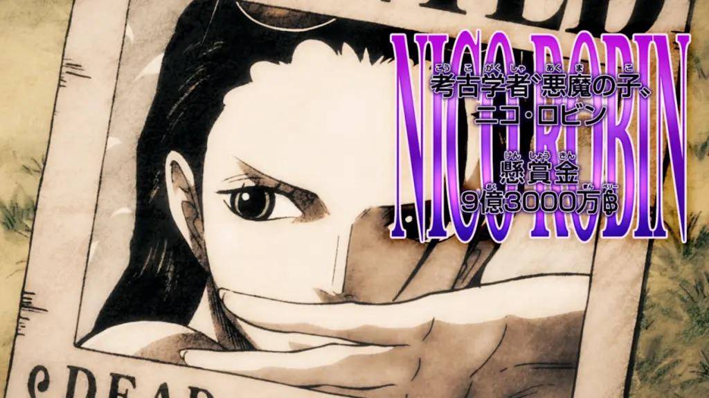 Nico Robin bounty (dok. Toei Animation/One Piece)