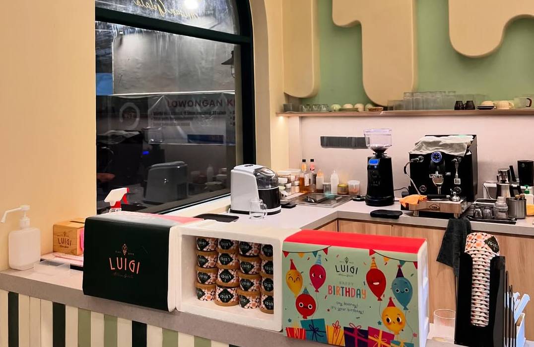 luigi gelato Medan (instagram.com/luigi gelato)
